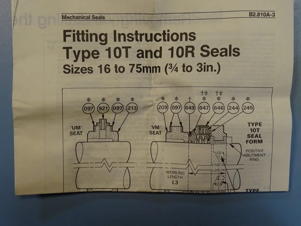 Керамичен съединител/уплътнение John Crane PTFE Bellows Seal J3402/1 — снимка 2