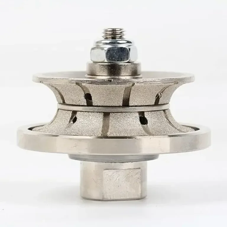 Глава за ъглошлайф Rightlines Diamond Edge Router Wheel V20 20mm Bullnose M14, за гранит, мрамор — снимка 2