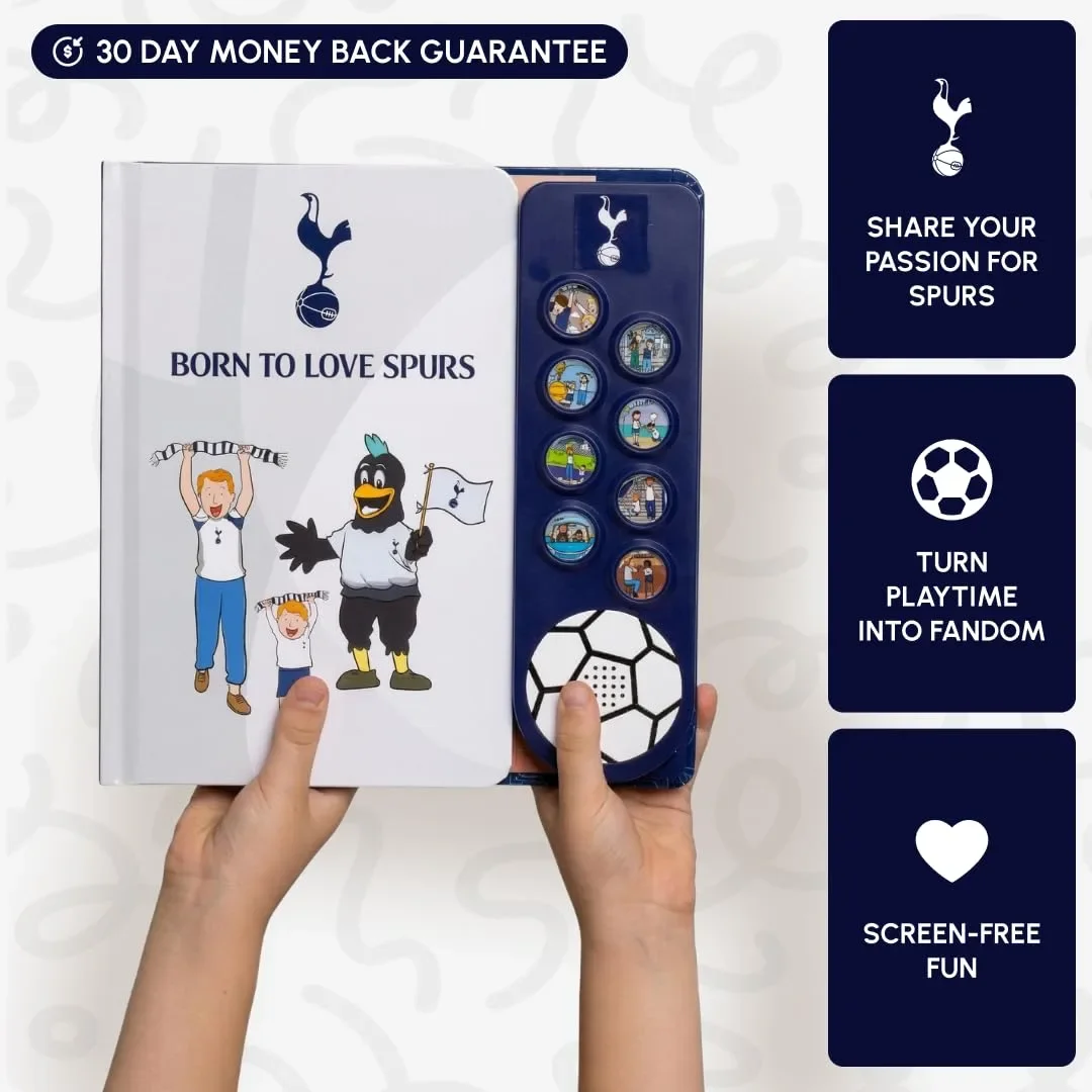 Детска футболна книжка и играчка за фенове на Tottenham Spurs (Suns to Love Spurs) — снимка 4