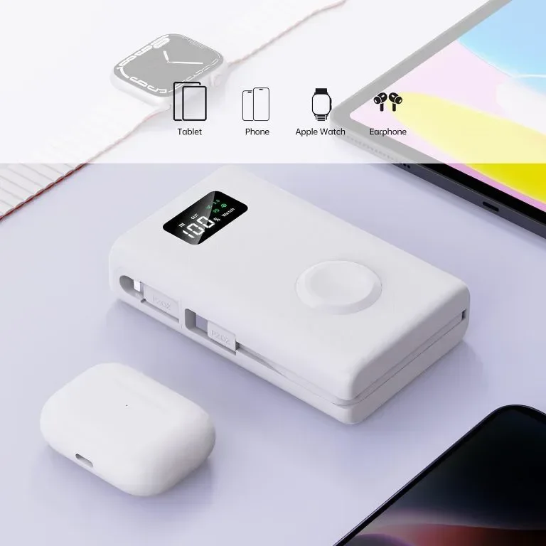 PZOZ 20000mAh Power Bank Бързо зареждане, Led Display 22.5W PD USB-C/USB-A — снимка 6