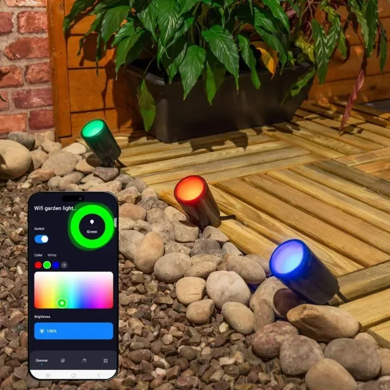 ValueLights Smart Outdoor Ground Spike Light, IP65, App Control, Работи с Alexa и Google - 3 броя — снимка 2