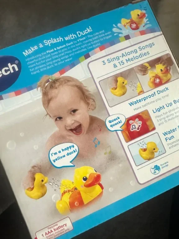 VTech Пате сензорна играчка за вана със светлини и музика за малки деца — снимка 4