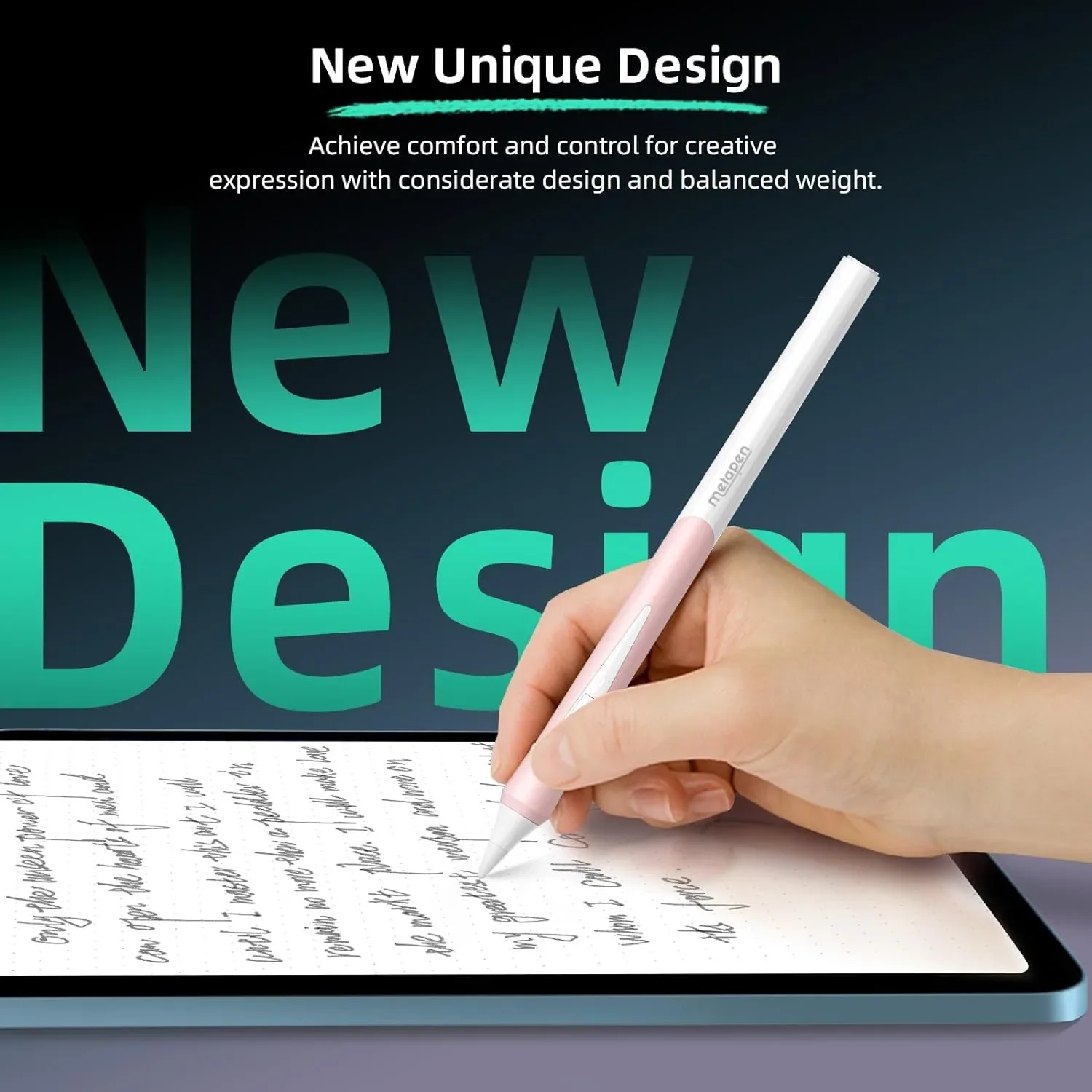 Metapen Pencil D1 за iPad 2018–2024 – стилус с Bluetooth и Action бутон — снимка 6
