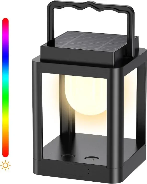 Collasis соларен фенер, 3 нива на яркост, 10 RGB, 4800mAh, IP54