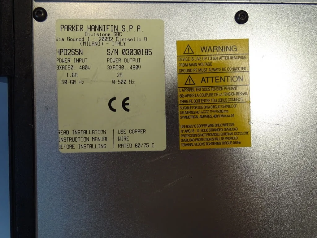 Електронен модул Parker Hannifin HPD2S5N servo drive motor controller — снимка 3