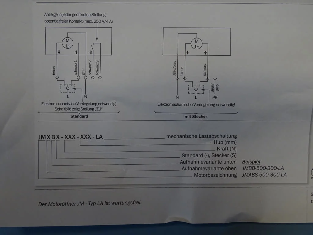 Актуатор BSC Brant Wart JMBB 500-300-LA spindle drive 230V 50Hz — снимка 6