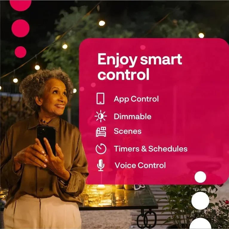 Външни стрингови лампи Innr, 8 м - Работи с Hue*, Amazon Echo (4-то поколение) и SmartThings — снимка 3