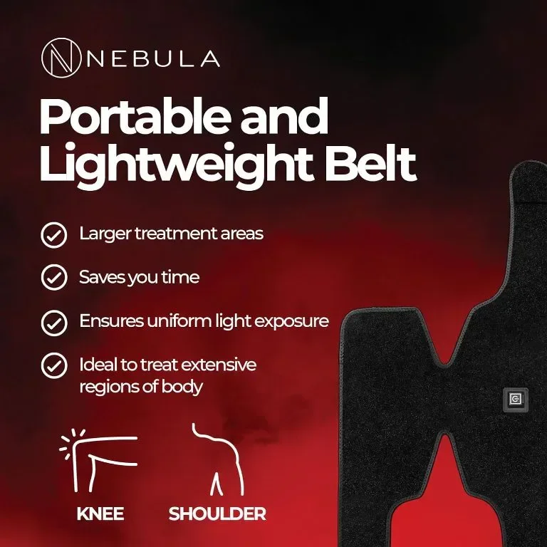 Устройство за терапия с LED червена светлина Nebula 660/850nm (каишка за коляно и рамо) — снимка 6