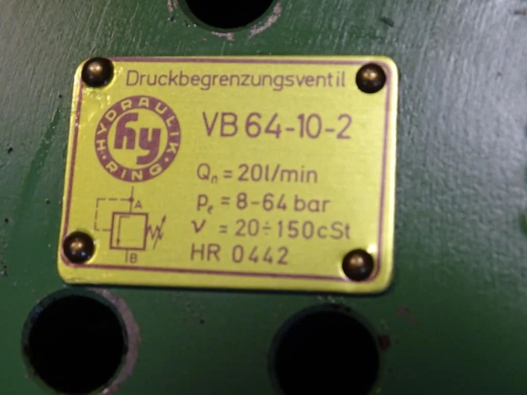 Хидравличен разпределител Hydraulik Ring VB64-10-2 pressure relief valve — снимка 2