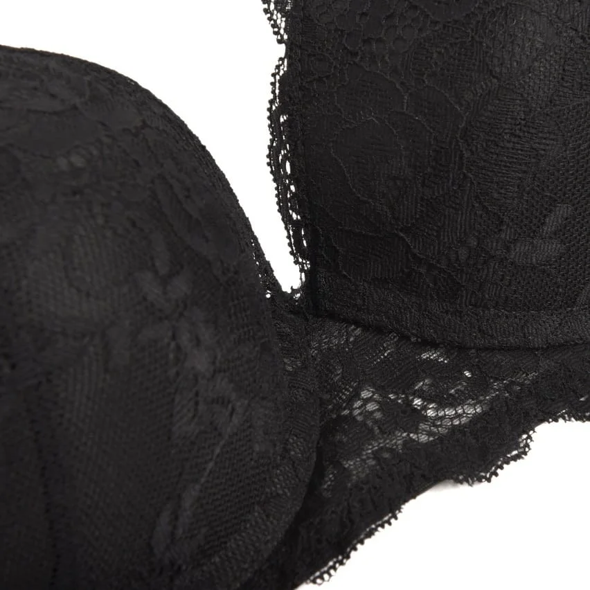 Love and bra 70B, 75B, 80B, 85B черен, праскова италиански супер пуш ъп сутиен +2 РАЗМЕРА гел подплънки — снимка 6