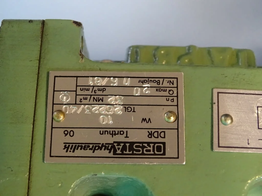Хидравличен разпределител ORSTA VW 10 TGL26223/40 Hydraulic Valve 24VDC — снимка 4