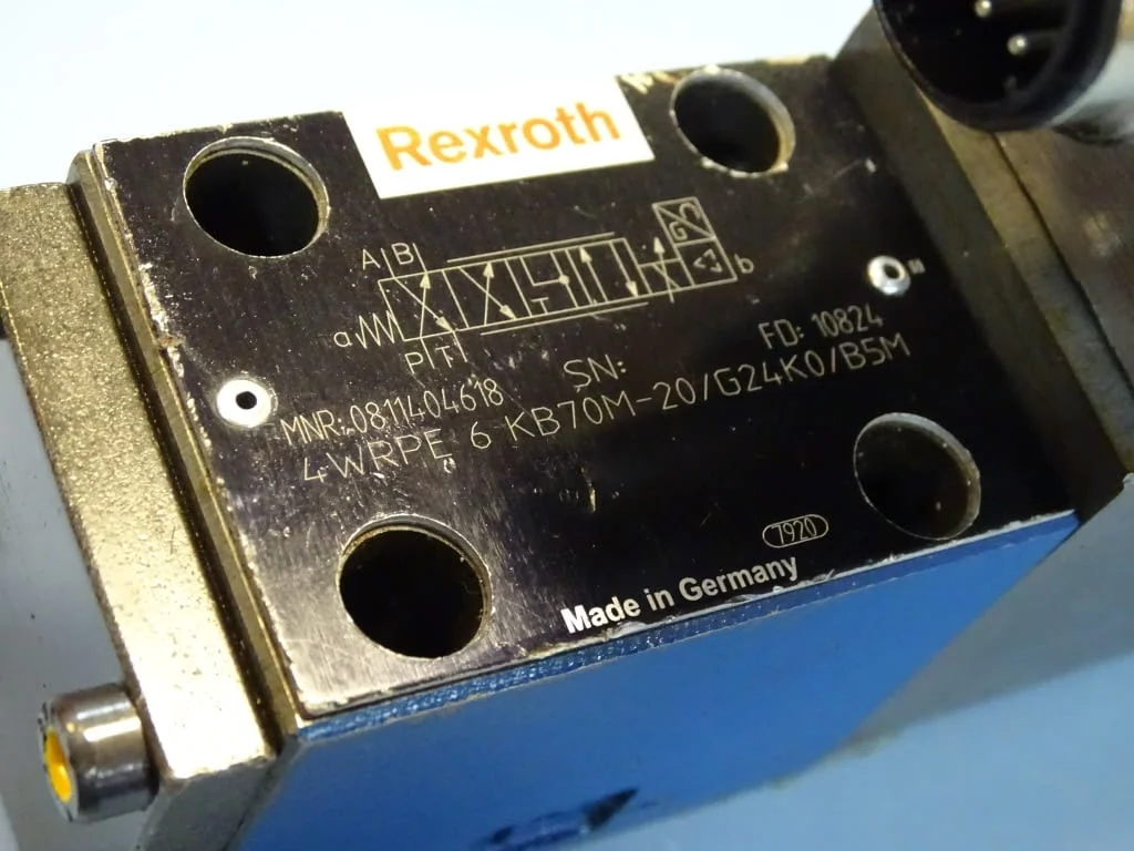 Пропорционален хидравличен разпределител Rexroth 4WRPE 6 KB70M-20/G24KO/B5M Proportional valve — снимка 5