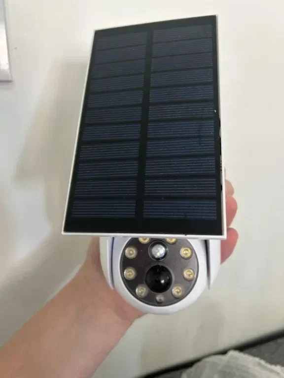 Vistrix соларна LED охранителна лампа и макетна CCTV камера с PIR сензор, IP65 — снимка 8