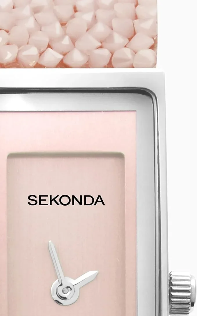 Дамски часовник Sekonda Sparkle Slim с кристали, 17 мм — снимка 2