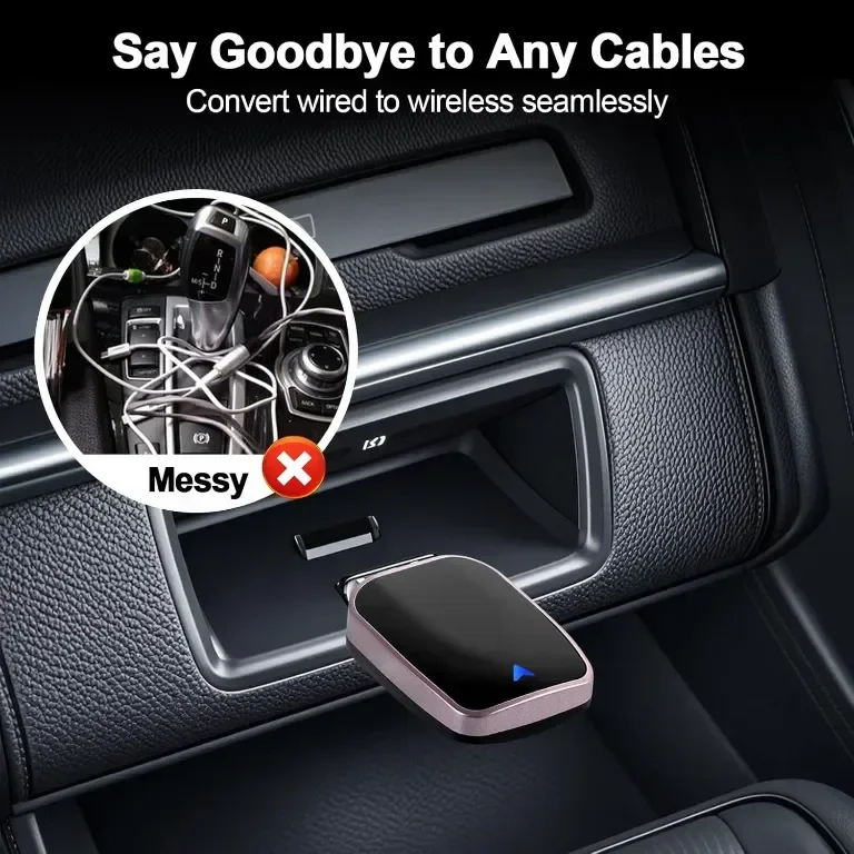 Безжичният адаптер Huuimy Carplay преобразува кабелния Car Play в безжичен — снимка 2
