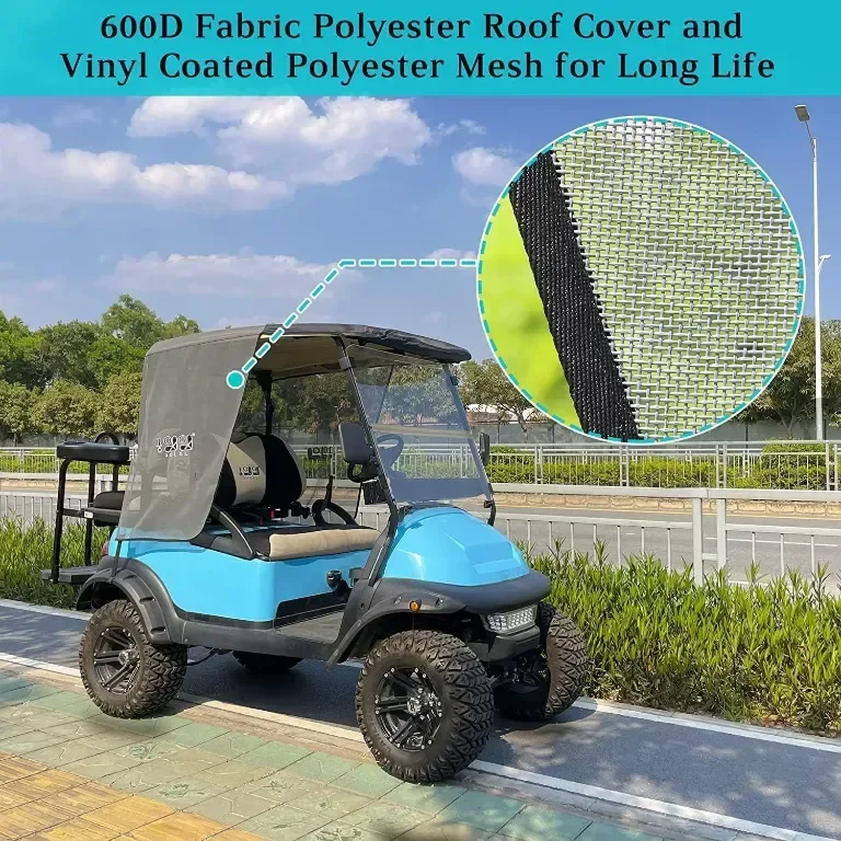 10L0L Сенник за голф количка за 2 пътници за Club Car Precedent и EZGO TXT — снимка 4
