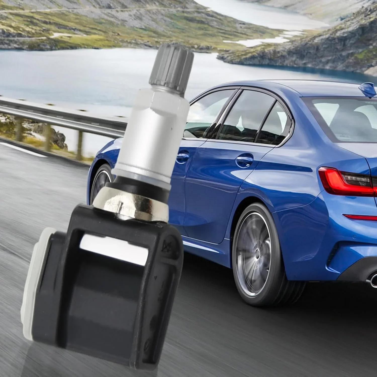 Комплект 2 броя сензори за следене налягането в гумите (TPMS) за BMW — снимка 5