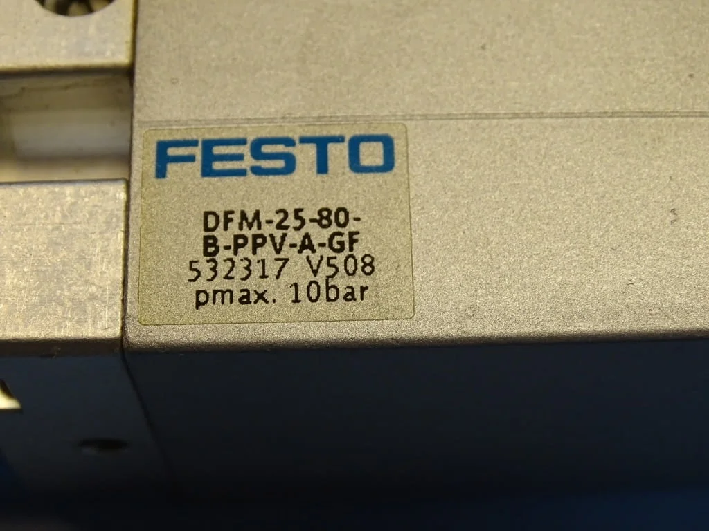 Пневматичен блок Festo DFM-25-80-B-PPV-A-GF Guided drive/Linear guide — снимка 4