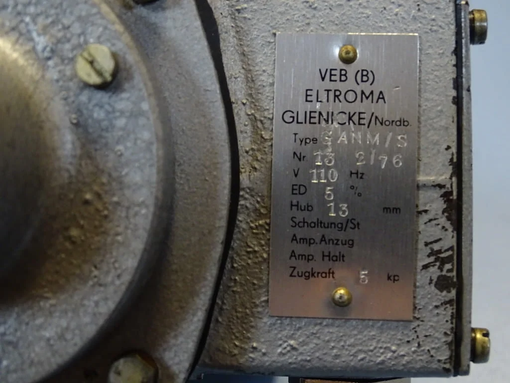 Ел. магнит VEB(B)ELTROMA GANM/S solenoid 100VAC 50Hz — снимка 6