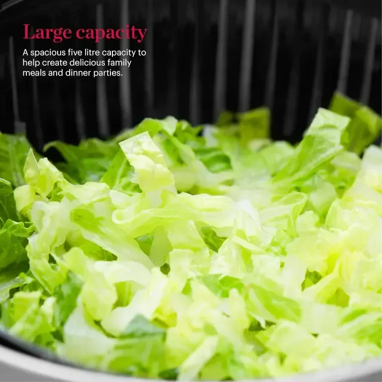 GF847071 Good Food спинър за салата, с подвижна кошница и неплъзгаща се основа, 5 литра, сребристо — снимка 5