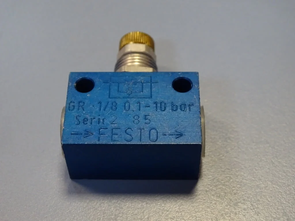 Вентил за контрол на потока Festo GR-1/8 Flow Control Valve 0-10Bar — снимка 7