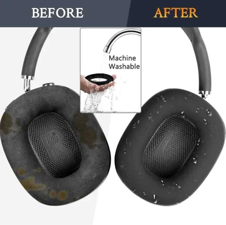 Резервен комплект SOULWIT за AirPods Max, черно — снимка 5