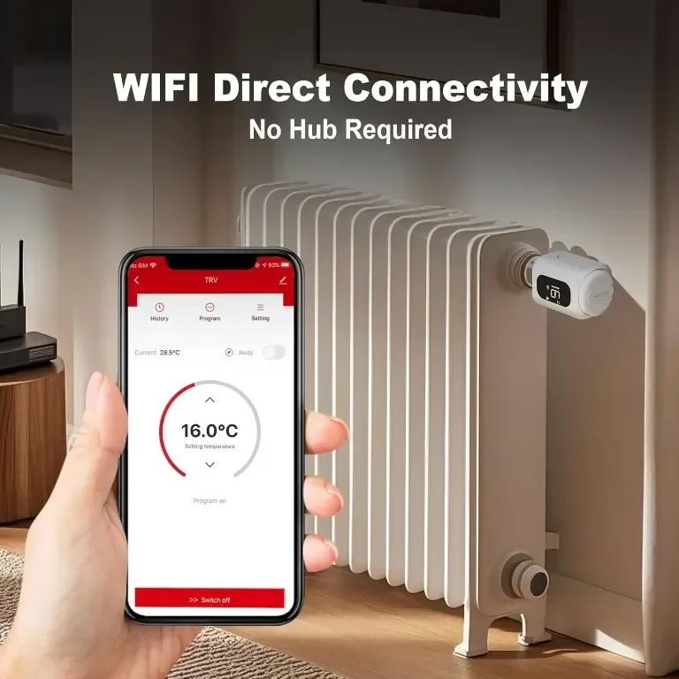 ECOBAY WIFI Радиаторен термостат, управление чрез приложение — снимка 2