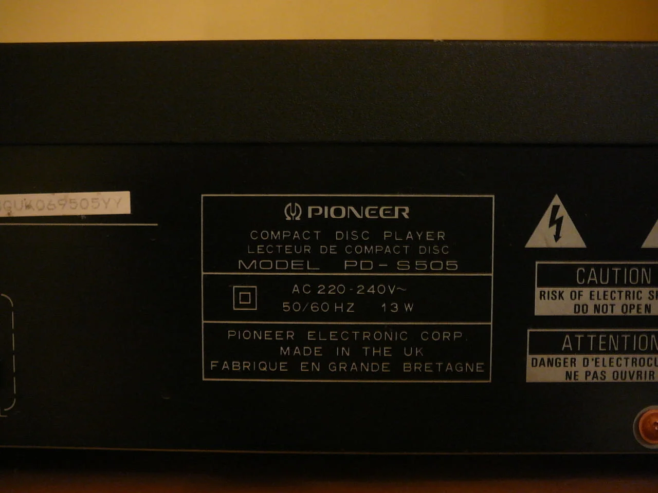 Pioneer pd-s505 — снимка 8