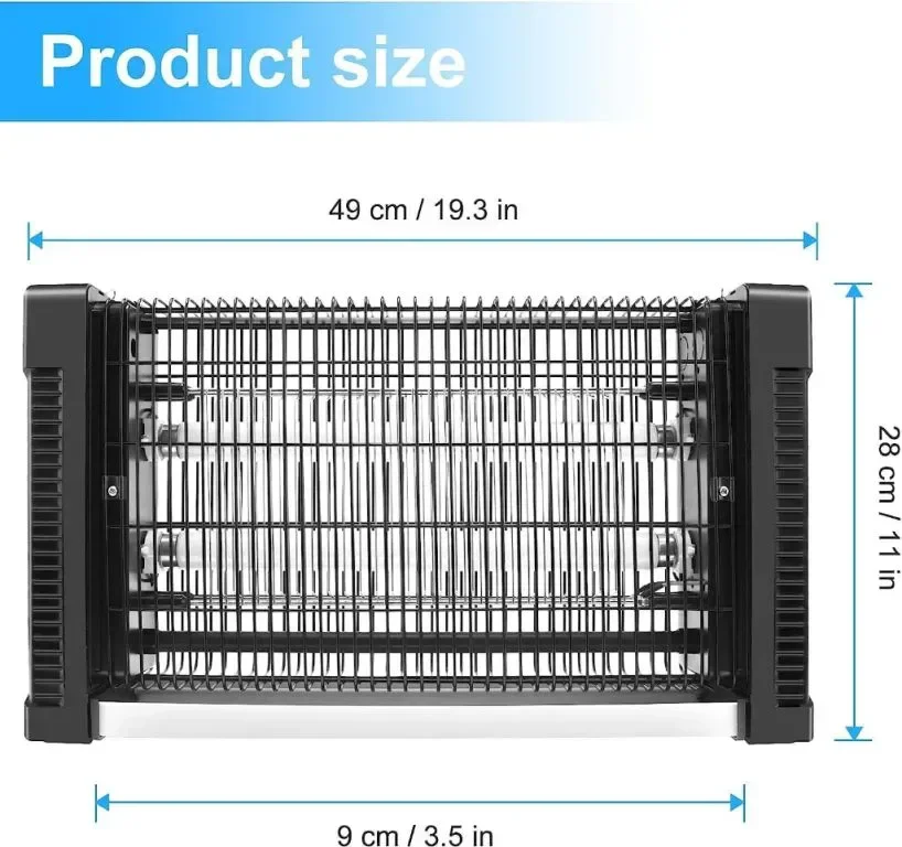 Zapoop Лампа за унищожаване на мухи и комари, 2500V, 20W UV — снимка 6