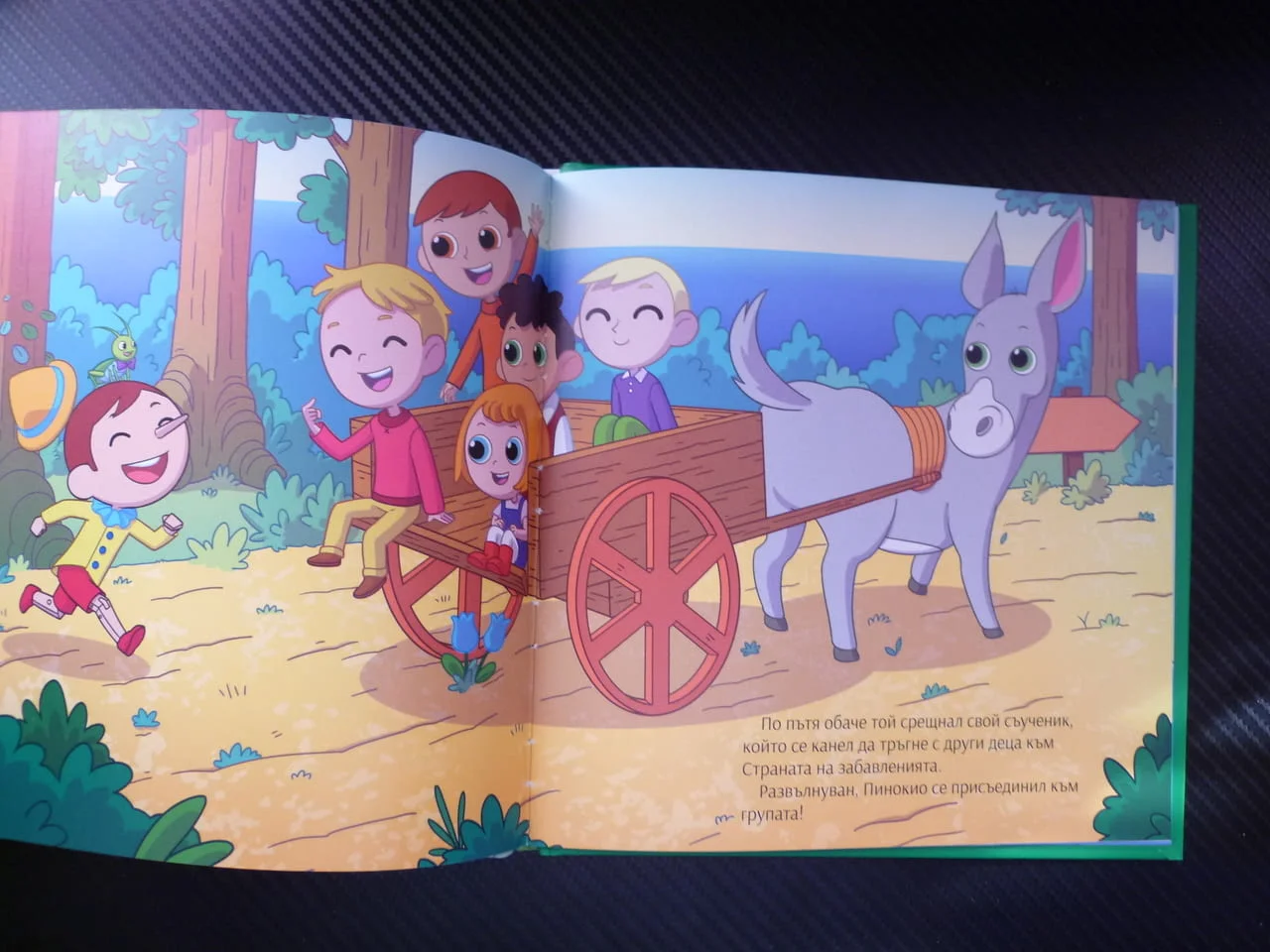 Пинокио русалка приказка книжка поредица за деца класики Дървена кукла човече герой жив Джепето при — снимка 3