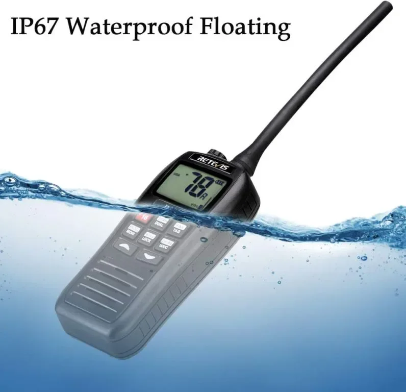 Retevis RA26 Ръчно VHF морско радио, IP67 водоустойчива уоки токи, 88 канала, USB зареждане — снимка 2