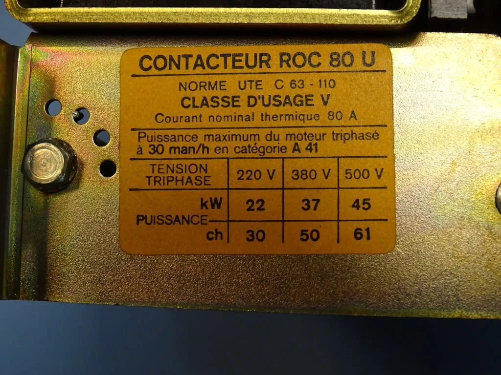 Контактор UNELEC ROC 80U(UTE C63-110) contactor 63A 110V — снимка 10