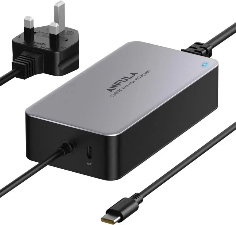 Захранващ адаптер - зарядно за лаптоп 100 W USB C, с 30 W USB C порт, за всички устройства с USB-C