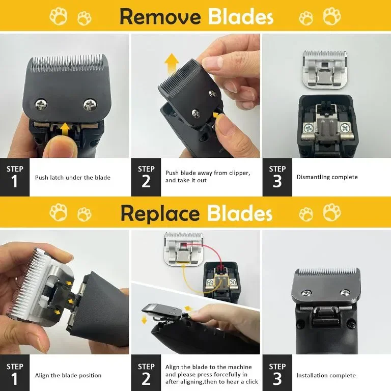 Разглобяеми професионални ножчета за подстригване на кучета, 40, 0,25 mm дължина на рязане — снимка 5