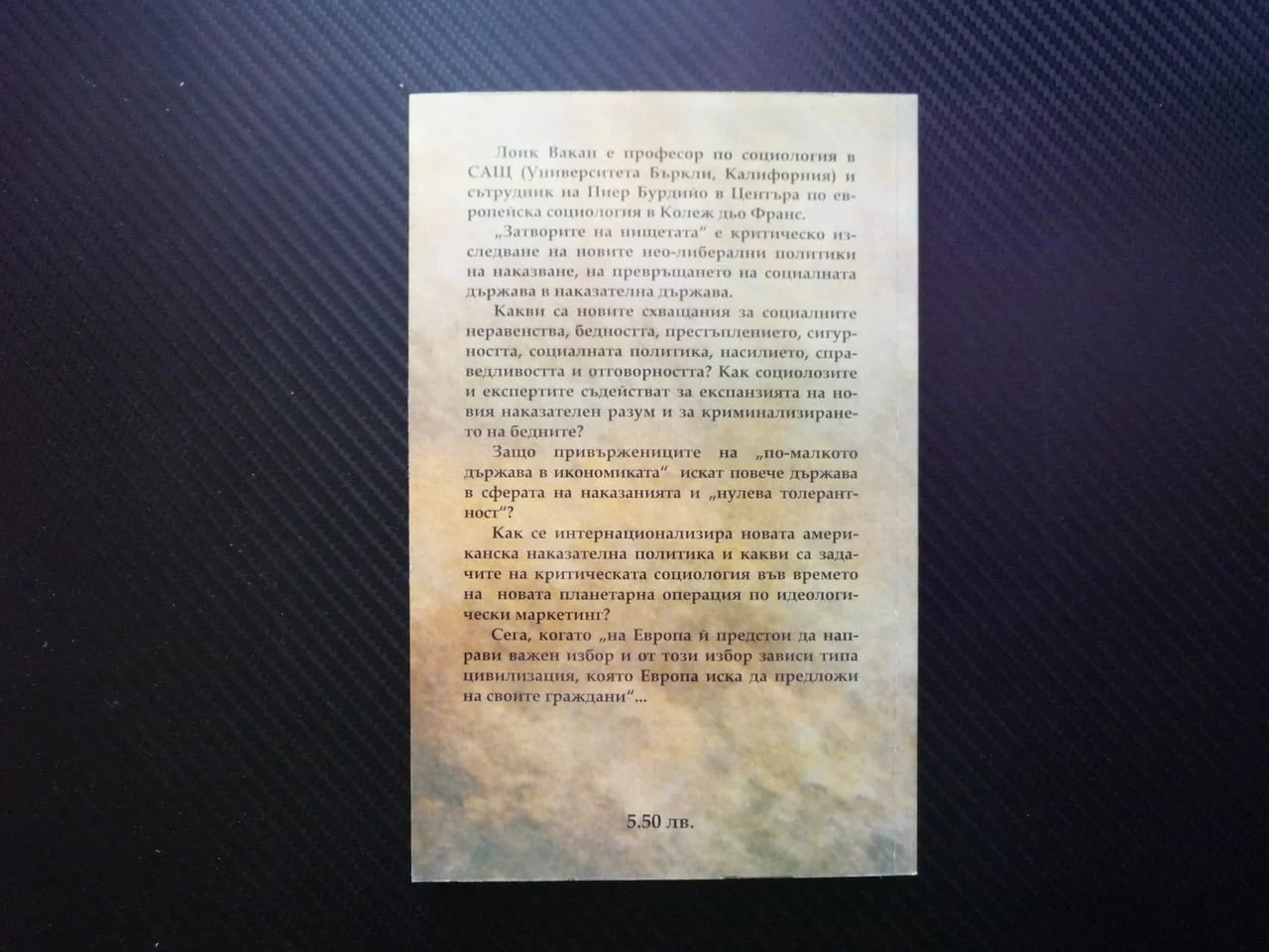 Затворите на нищетата Лоик Вакан социология наказания затвор политика държава престъпление насилие — снимка 3