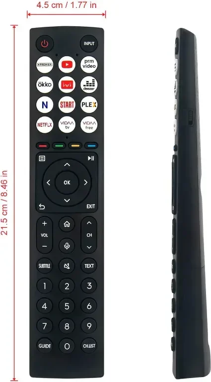 AULCMEET ERF3G86 ERF3G86H Гласово дистанционно за Hisense Smart TV