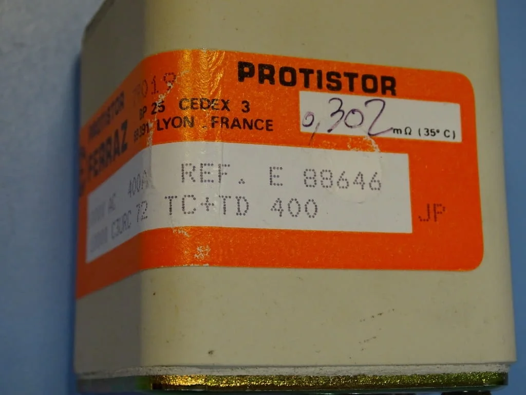 Предпазител Ferraz Protistor 1000 C3URC72TC+TD400 Fuses 400A 1000VAC — снимка 4