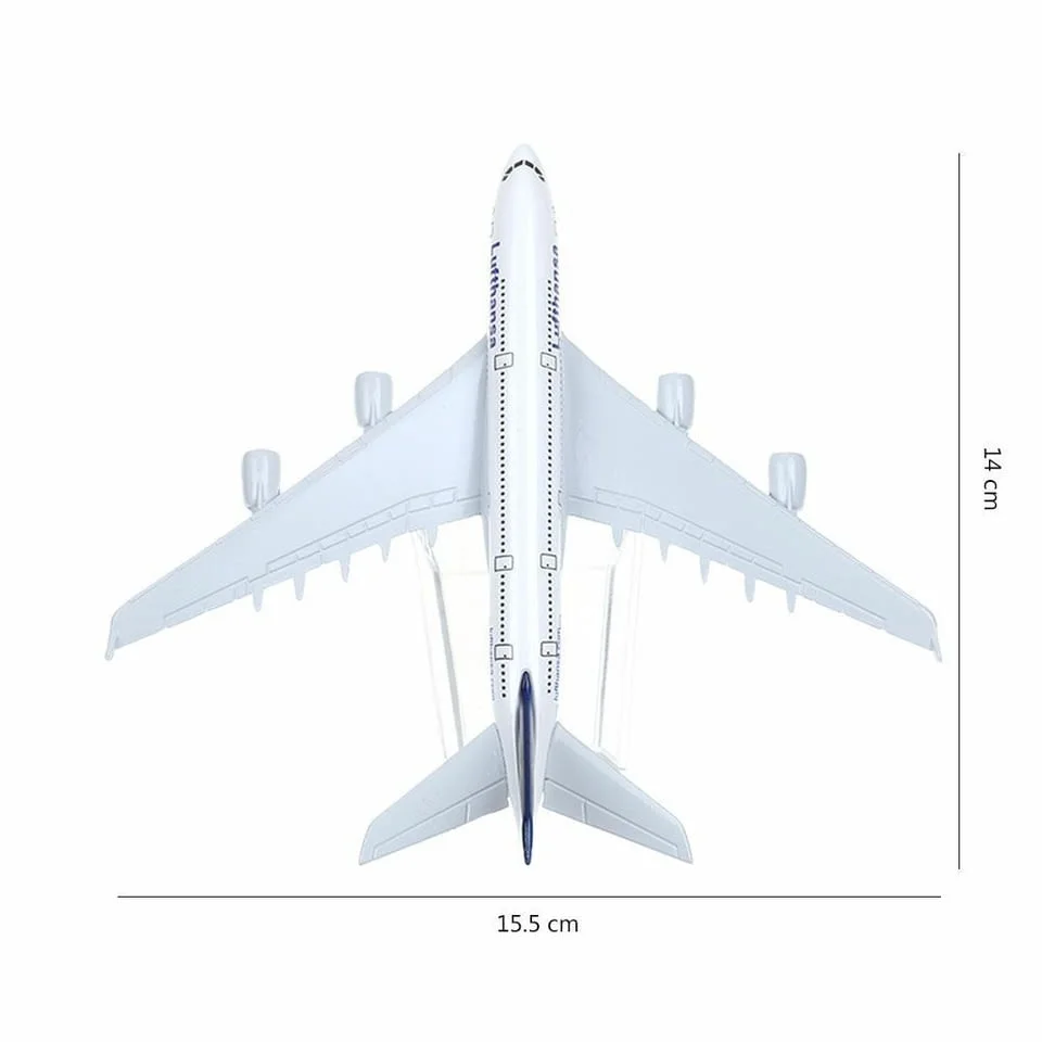 Еърбъс 380 самолет модел макет Lufthansa метален A380 летище — снимка 6