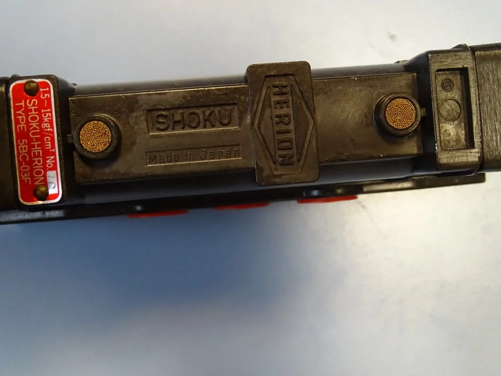 Пневматичен разпределител SHOKU-HERION 5BC-03F solenoid valve 100VAC — снимка 5