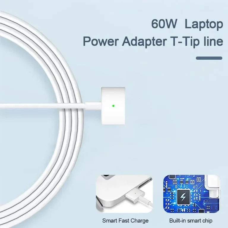 Зарядно устройство за Mac Book Air, 60W с Т-образен накрайник за Mac Book Air 11" и 13" — снимка 3
