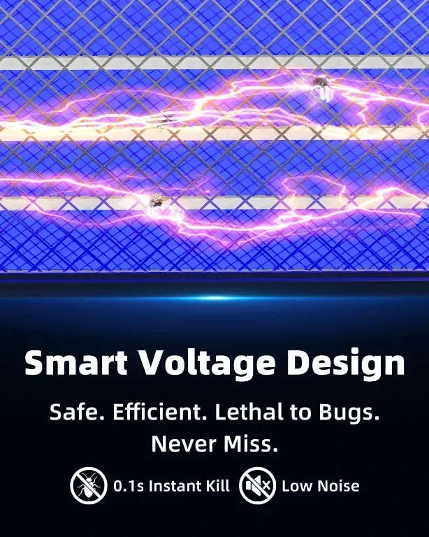Електрически унищожител и капан за насекоми ZeroBug, USB-C, 7 капана — снимка 4