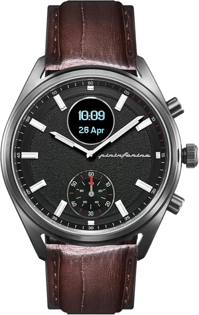 Pininfarina Кожена каишка за часовник 22 мм Pininfarina с крокодилски десен — снимка 2