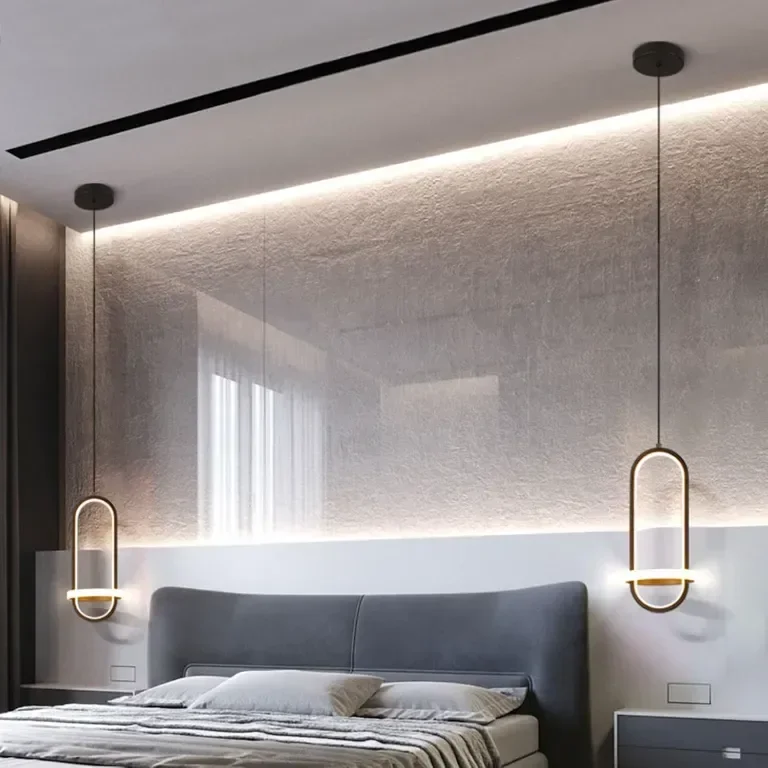 NICRX 21W черна LED висяща лампа, 35 х 15 х 15 см
