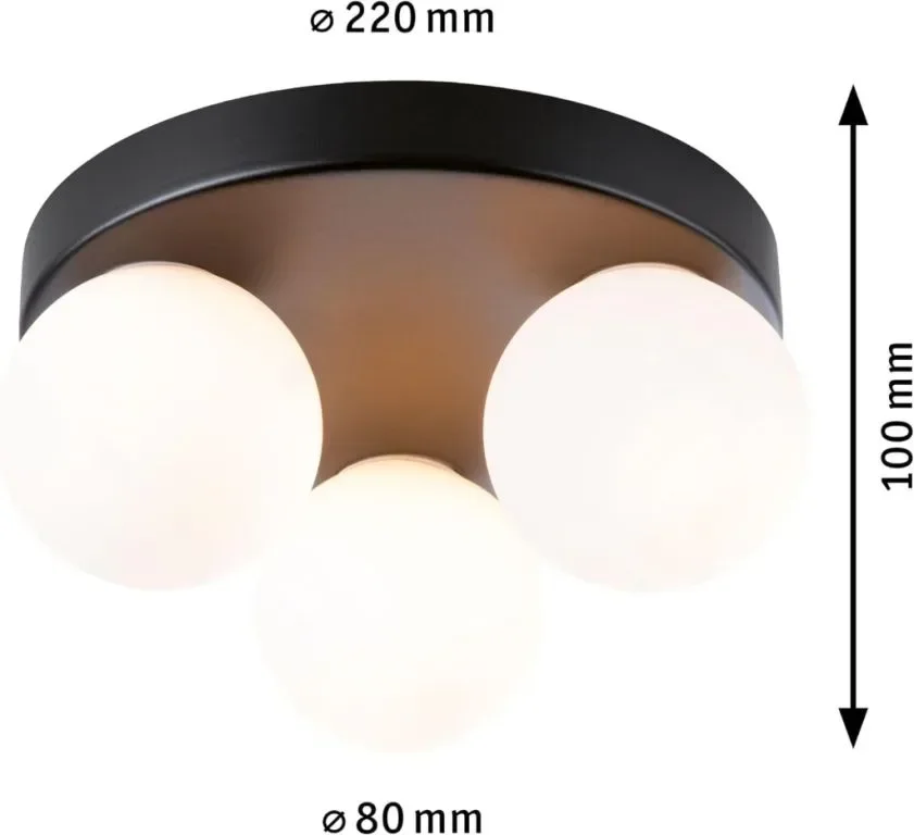 Paulmann 71069/71062 Таванно осветително тяло Selection Bathroom Gove IP44 G9 230V макс. 3x20W — снимка 7