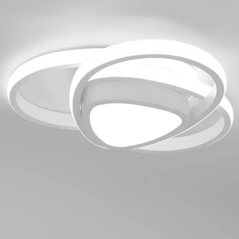 EIDISUNY LED таванни светлини, малко 3-овално модерно таванно осветително тяло, 36W 6000K