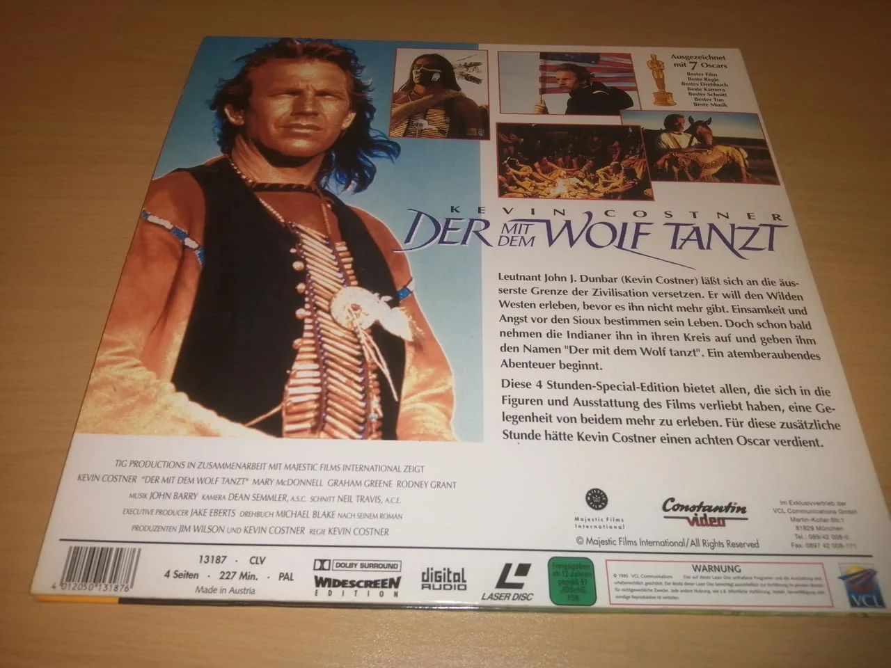 DER MIT DEM WOLF TANZT Extended Edition 2 Laserdisc — снимка 5