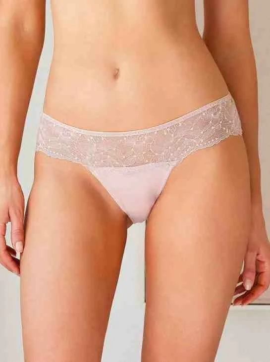 Jadea M, L, XL италиански черни, праскова дантелени бикини памучна бикина бикини с дантела Жадеа — снимка 2