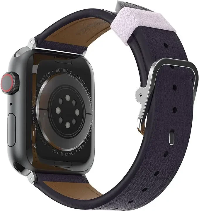 Кожена каишка за часовник OtterBox Symmetry Cactus за Apple Watch, 45/44/42mm, лилава — снимка 2