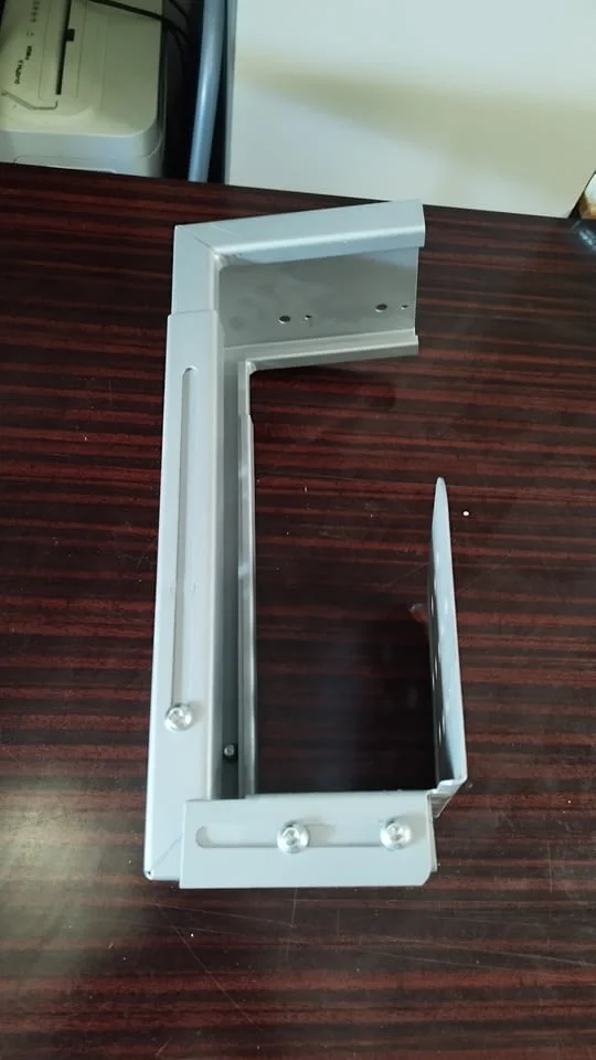 Метална поставка за компютър - Поставка за PC кутия за монтаж към бюро — снимка 4