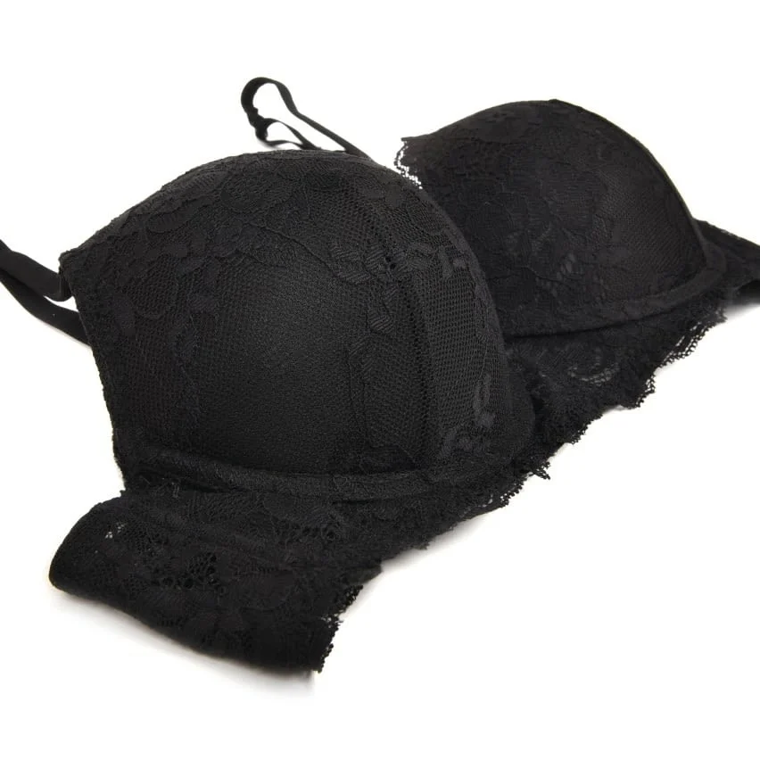 Love and bra 70B, 75B, 80B, 85B черен, праскова италиански супер пуш ъп сутиен +2 РАЗМЕРА гел подплънки — снимка 4
